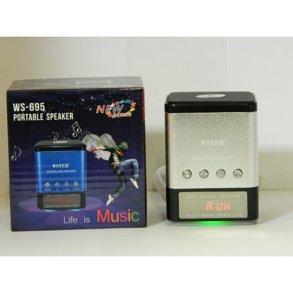 Mini Boxa Portabila Cu MP3 Player si Radio Fm - Slot card si USB WS-695 