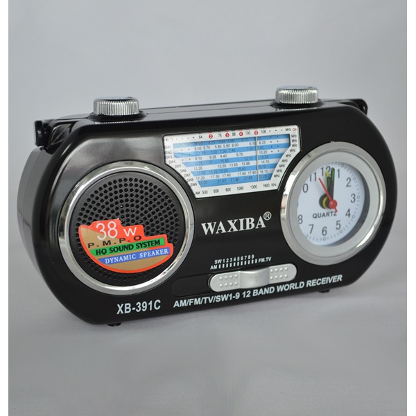 Radio portabil Waxiba XB391C cu ceas quartz