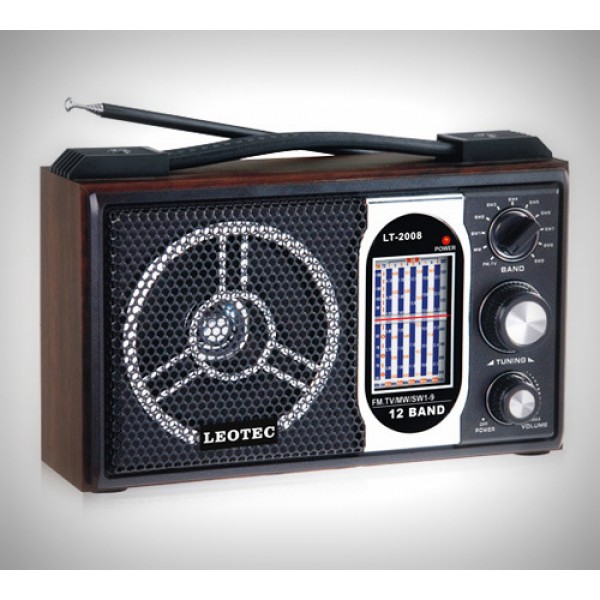 Radio portabil Leotec LT-2008, model retro