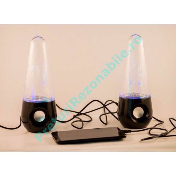 Boxe ovale cu apa Dancing Water Speakers