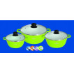 Set de oale ceramice cu capac Bohmann 6 piese