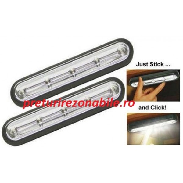 Set 2 lampi cu led Stick n Click