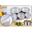 Set caserole inox cu capac 