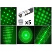 Laser verde 500mW cu 5 capete